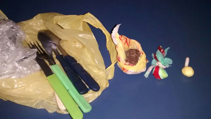 Material apreendido pela Brigada Militar