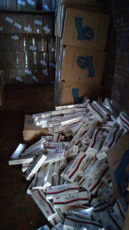 Brigada apreendeu 27.500 pacotes de cigarros