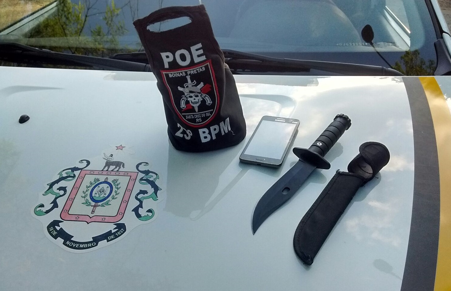 Celular foi roubado por volta das 17h15 e depois recuperado pela polícia