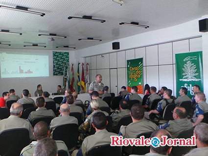 O major Nascimento apresentou os números referente ao 23 BPM