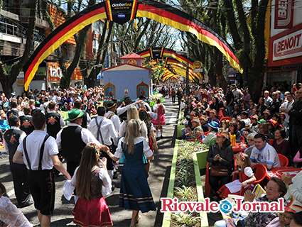 Um grande público esteve na rua Marechal Floriano para acompanhar o desfile temático