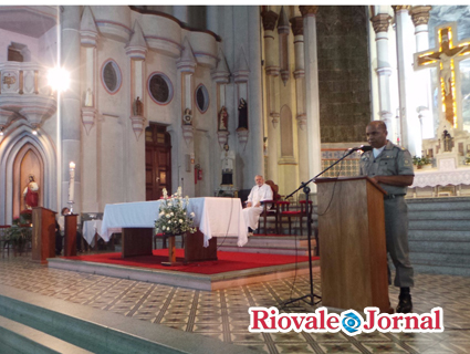 Major Nascimento, comandante do 23º BPM lembrou as qualidades do policial morto