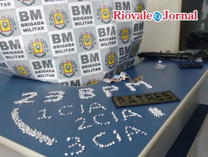 Drogas apreendidas durante a operação