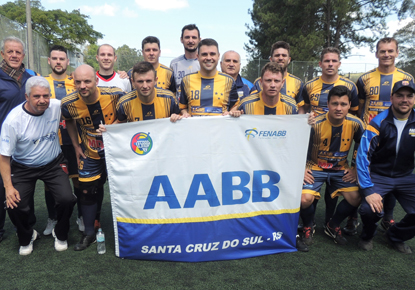 Time adulto de futebol da AABB conquistou o tricampeonato