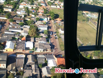 Helicóptero está contribuindo na fiscalização