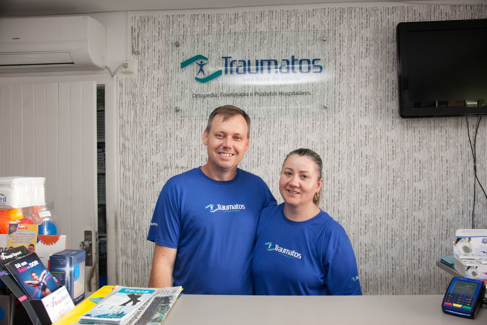 Os propriet‡rios Roberto Luciano Bauermann e a esposa Sandra Ins Bauermann garantem que alŽm da variedade de produtos dispon’veis, para o pr—ximo ano a tendncia Ž ampliar ainda mais o leque