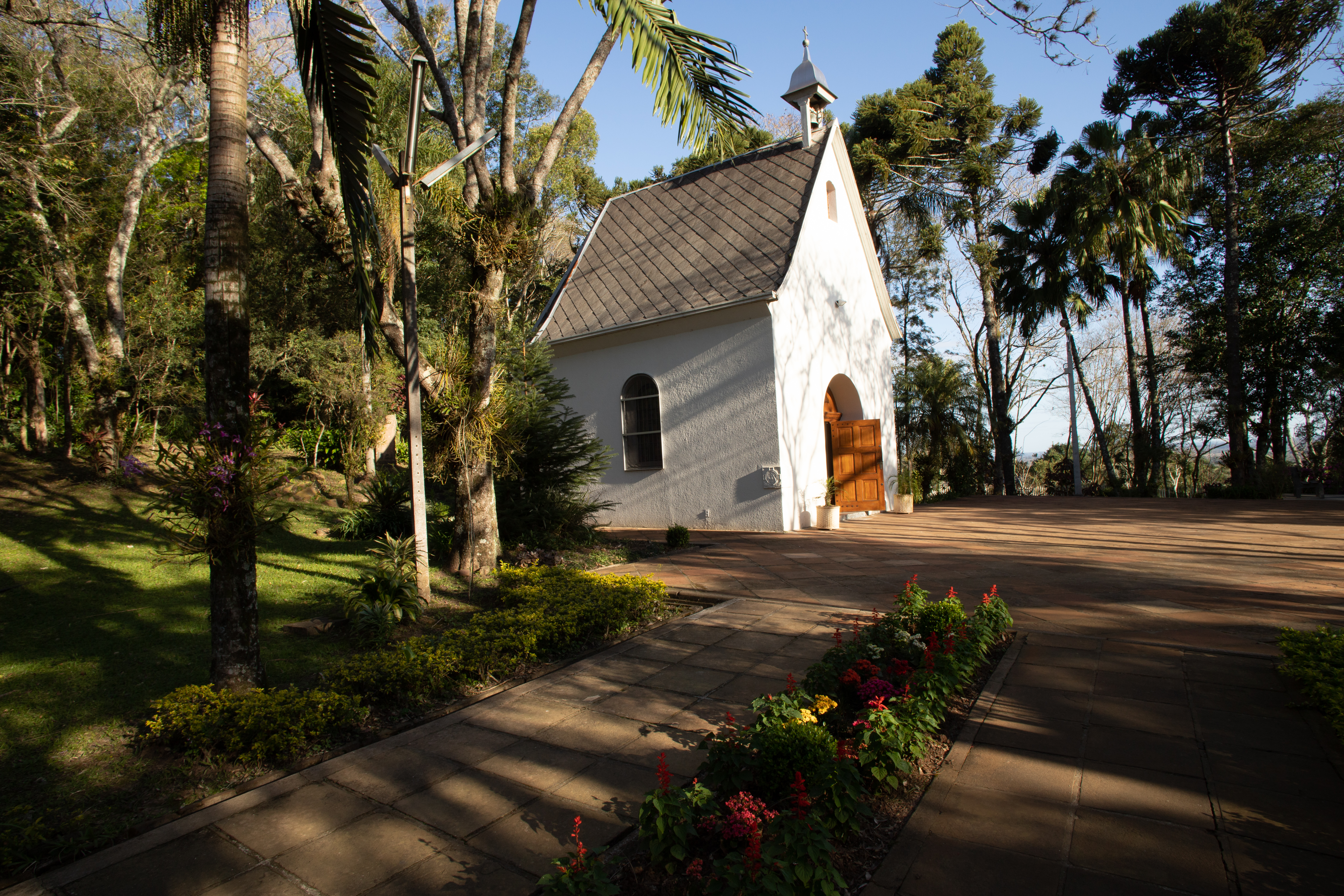 O Santu‡rio de Schoenstatt fica na BR 471 