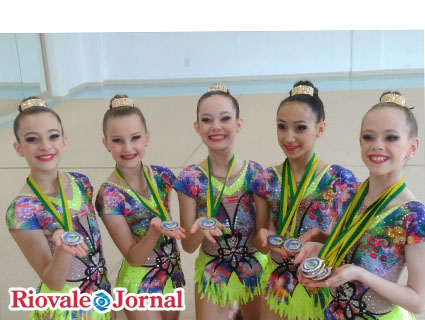 Meninas do Mauá se saíram muito bem no torneio Nacional de Ginástica Rítmica