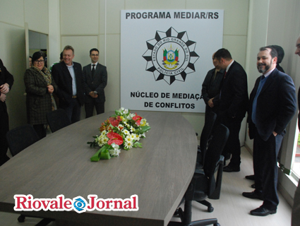 Sala de mediações está instalada no segundo piso da sede da Polícia Civil em Santa Cruz