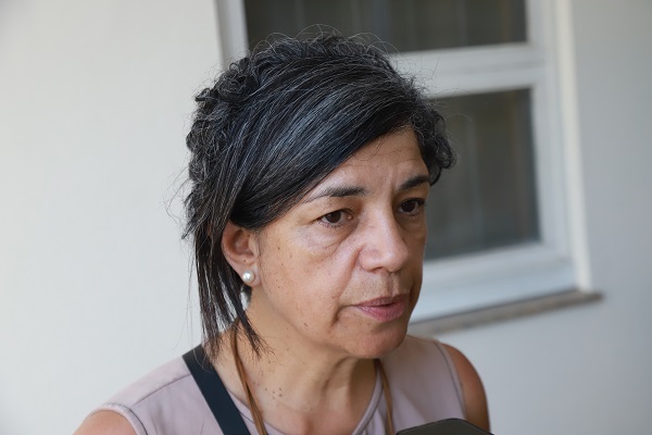 Ana Aranda, integrante do comando geral local 