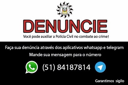 Polícia garante sigilo aos denunciantes