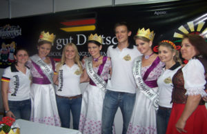 A língua alemã esteve presente na festa