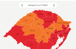 Região de Santa Cruz mantém bandeira laranja