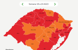 Mapa definitivo do Distanciamento Controlado traz 14 regiões em vermelho