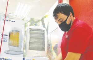 Aquecedores lideram vendas de itens de inverno