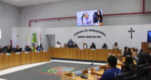 Legislativo | Alunos simulam sessão da Câmara de Vereadores