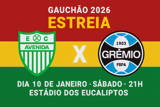 Vai começar a peleia | Ingressos à venda para estreia do Avenida no Gauchão