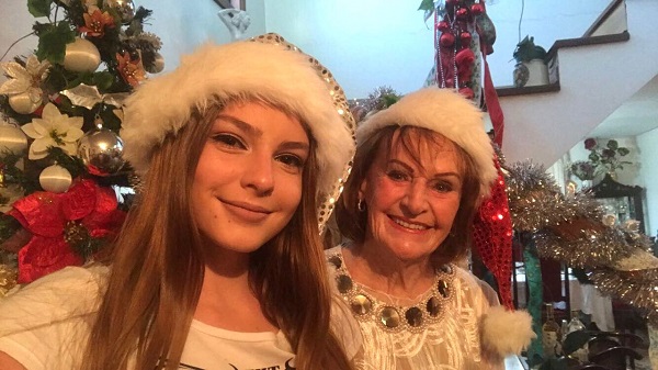A nets ada Anastacia, Luiza Fetter Mayer, vem todos os anos visitar a avó no Natal