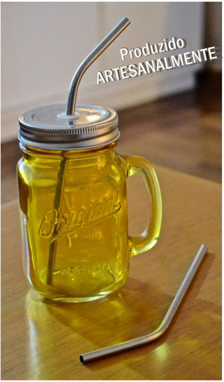 Os canudos de alumínio estão sendo muito procurados per empresas que se preocupam com o meio ambiente 