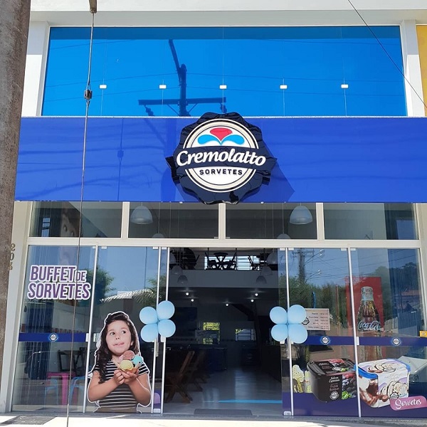 A CremoLatto do Ana Nery conta com um amplo espaço de 180m², um ambiente aconchegante para degustar saborosos sorvetes