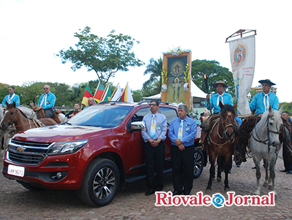 Imagem veio de Santa Maria e permanecerá até domingo em Santa Cruz do Sul