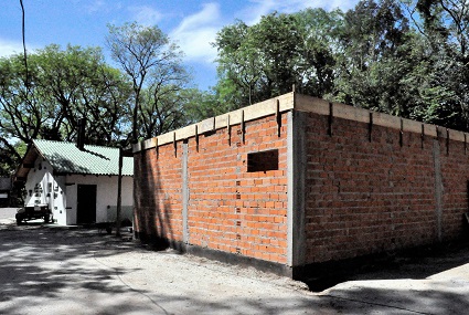 Novo estande com isolamento acústico está sendo construído