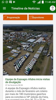 Aplicativo traz informações sobre a feira