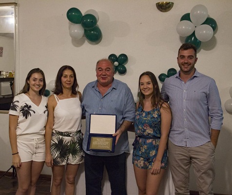 Jair Eich foi homenageado pelos seus 15 anos na direção do clube