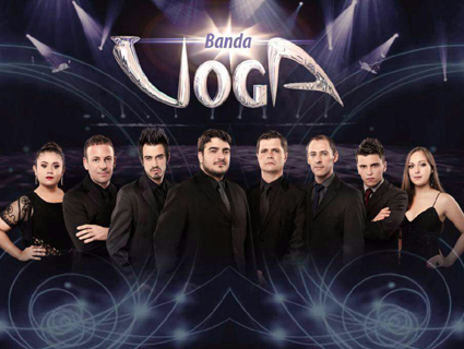 A formação atual da Banda Voga, que se apresenta em diversas cidades do Rio Grande do Sul