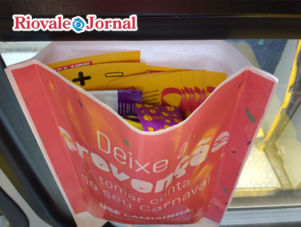 Dispensadores foram instalados em cinco linhas de transporte coletivo da Stadtbus