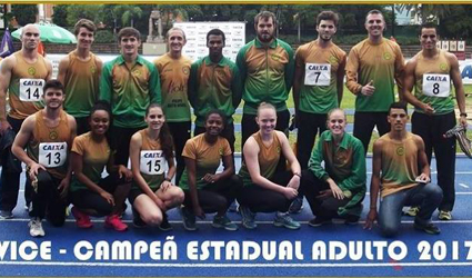 Equipe da AMO conquistou o vice-campeonato estadual de atletismo em 2017