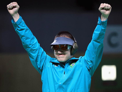 Felipe Wu ficou com a prata na prova de pistola de ar 10m