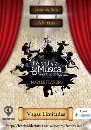 Inscrições para as oficinas estão abertas, mas as vagas são limitadas