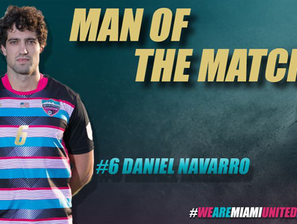 Com gols e boas atuações, Navarro se destacou pelo Miami United em 2017
