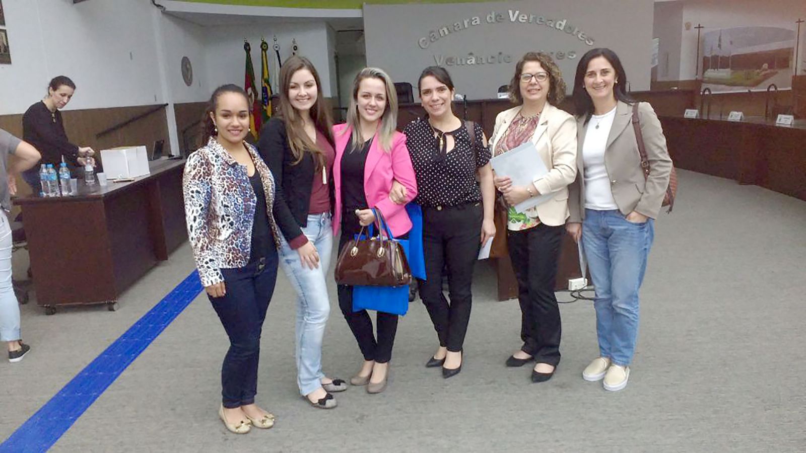 Enfermeiras que participaram do evento em Venâncio Aires