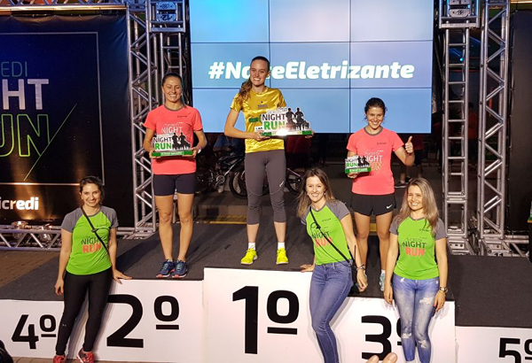 Jaqueline Weber venceu o geral dos 5km