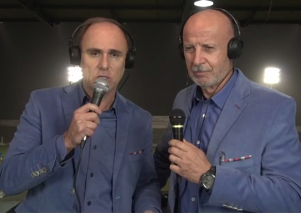 Paulo Brito e Cláudio Duarte transmitiram a partida através das redes sociais