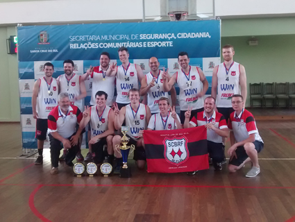 Flamengo/Win Idiomas bicampeÃ£o da Liga Municipal de Basquetebol/ Copa Unisc
