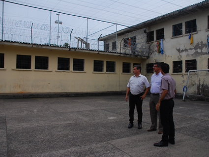 Um destaques Ã© tela que cobre o pÃ¡tio interno das galerias AB e que evita o arremesso de objetos para dentro do presÃ­dio