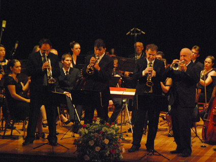  Grupo Trompeteando proporcionou um dos momentos mais animados da noite 