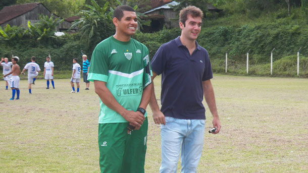 RÃ©gis Amarante e o diretor Guilherme Eich