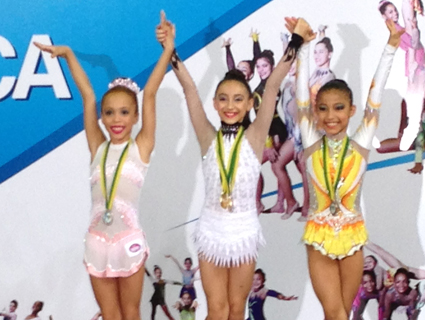 Alice Silva, campeÃ£ na categoria individual PrÃ©-infantil