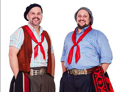 O Duo Cesar Oliveira e RogÌ©rio Melo preserva as raÌ_zes ga̼chas