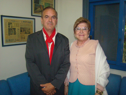 Juarez Rodrigues e Maria Nilza, organizadores dos Festejos Farroupilhas