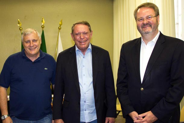 Fl‡vio Bender, Telmo Kirst e o ex-secret‡rio LŽo Schwingel