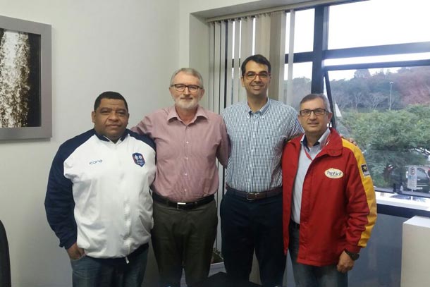 Julio Mello, Eltor Breunig, Everson Bello e Cesar Silveira