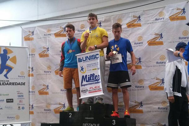 Atleta da AMO/Unimed chegou ao ponto mais alto do pódio