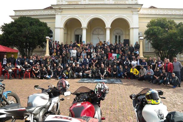 Parceiros do Asfalto Moto Grupo na comemoração do 19º aniversário, no ano passado