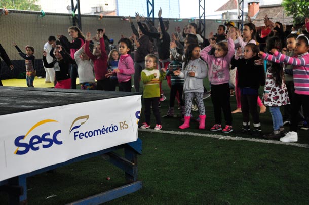 Quadra do Sesc sediou mais um Dia do Desafio