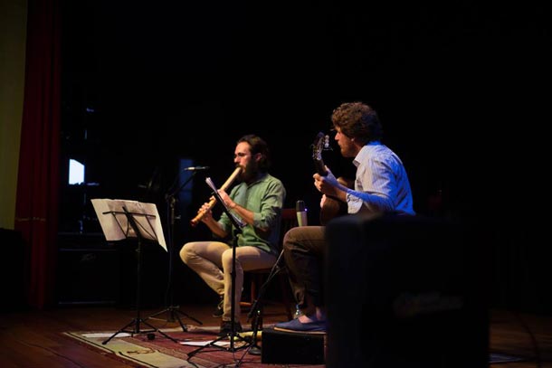 Henrique Sulzbacher e Roberto Pohlmann formam o Duo Vento Madeira